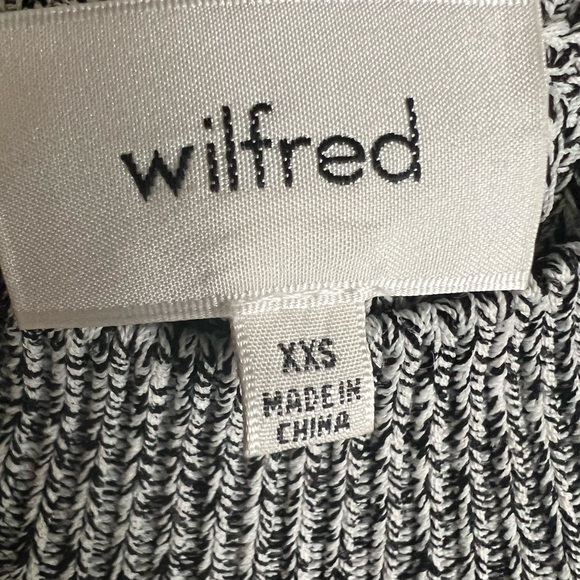 Aritzia Wilfred Salt & Pepper Knit Top Size XXS - Picture 2 of 4